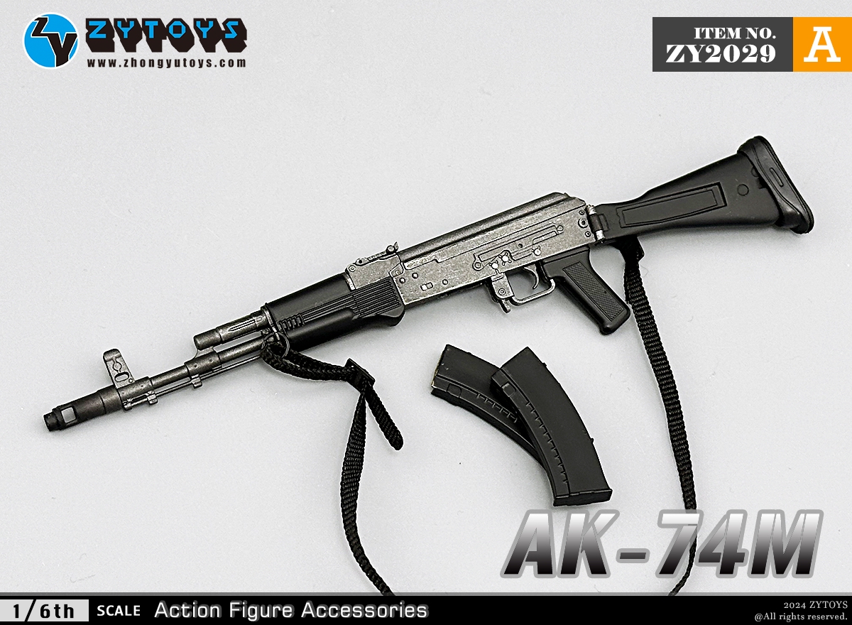 ZYTOYS 1/6 ZY2029 AK74M突击步枪 模型系列(图3)