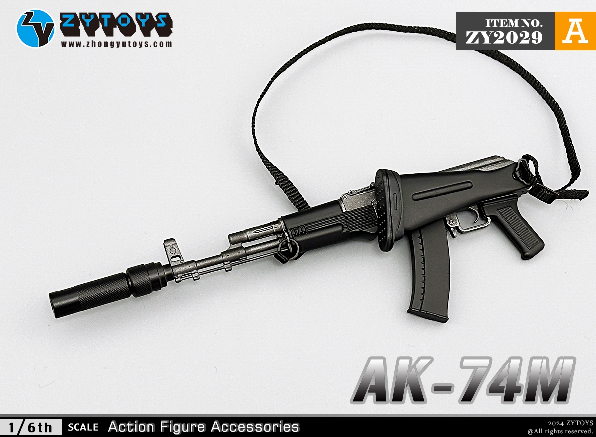 ZYTOYS 1/6 ZY2029 AK74M突击步枪 模型系列(图5)