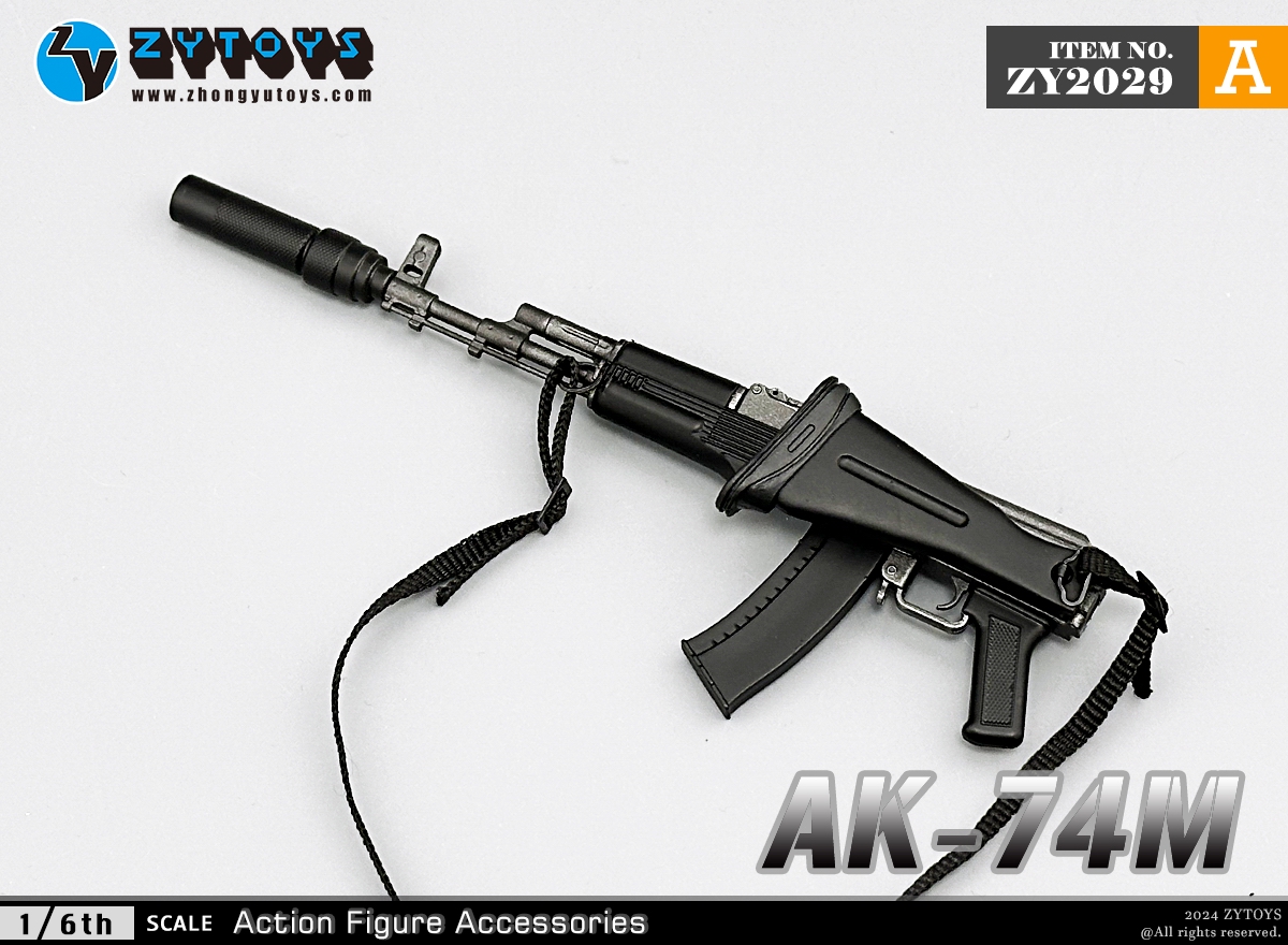 ZYTOYS 1/6 ZY2029 AK74M突击步枪 模型系列(图4)