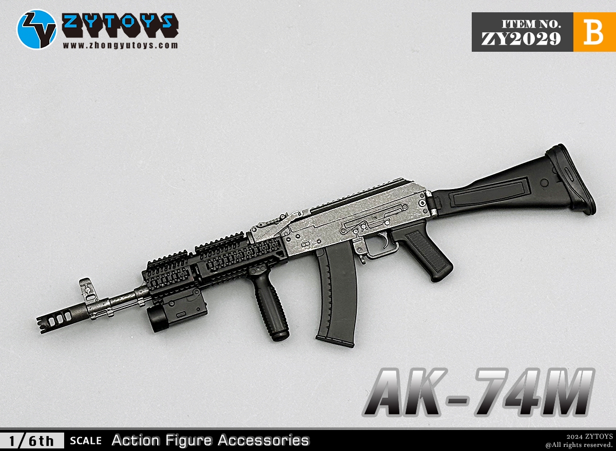 ZYTOYS 1/6 ZY2029 AK74M突击步枪 模型系列(图8)