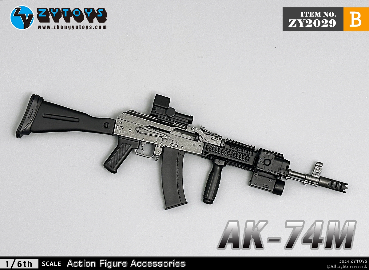 ZYTOYS 1/6 ZY2029 AK74M突击步枪 模型系列(图9)