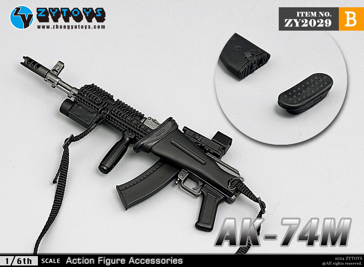 ZYTOYS 1/6 ZY2029 AK74M突击步枪 模型系列(图11)