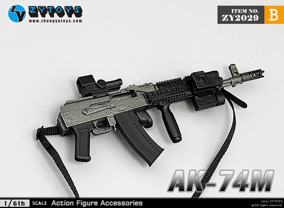 ZYTOYS 1/6 ZY2029 AK74M突击步枪 模型系列(图12)