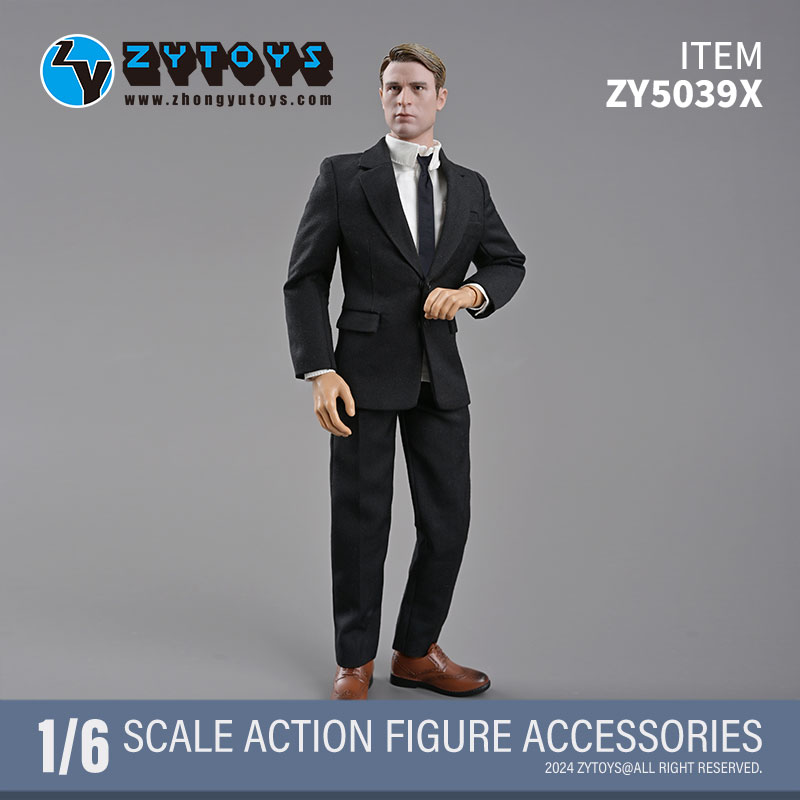 ZYTOYS-1/6 ZY5039X 男款 黑色西装套装（2024新改款）